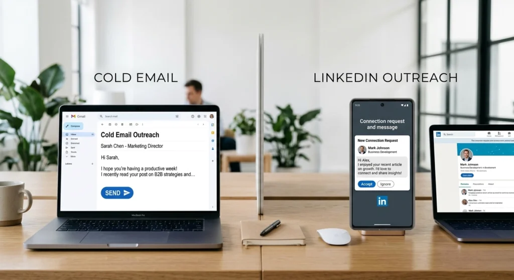 Cold Email vs LinkedIn Outreach